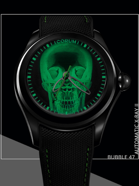 Corum Bubble 47 Skull X-Ray